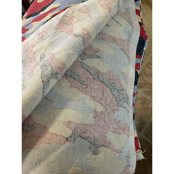 Kentshire Home Collection Fabric Red White Blue Camouflage 116" x 54" (3 yards) - Picture 6 of 6